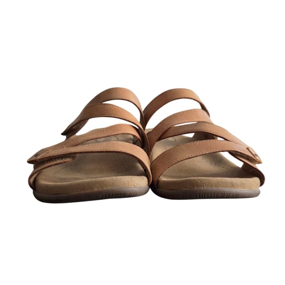 Taos Tan Double U Comfortable Leather Sandals Women's Size 11 - Picture 3 of 10